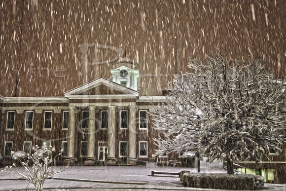 Jackson County Court House Snow, South
